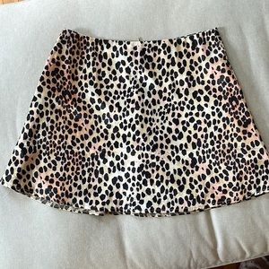 Princess Polly cheeta print mini skirt size 6
